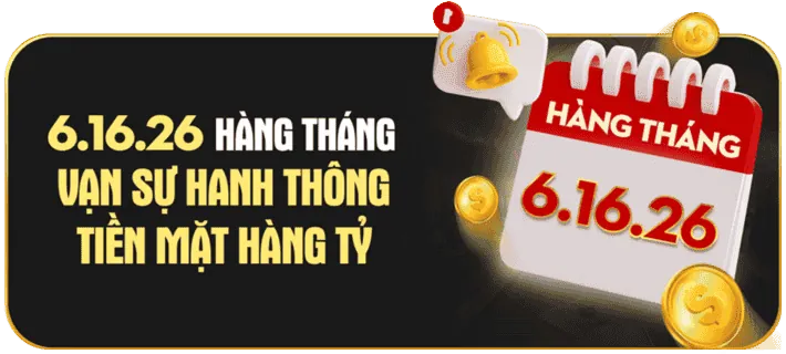 Sự kiện bắn cá hàng tháng
